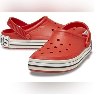 Crocs Off Court Logo Clog Tomato Red Sporty Men’s Size 6 / Women’s Size 8 NIB